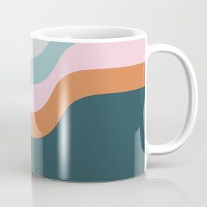 Society6 Abstract Diagonal Waves Mug
